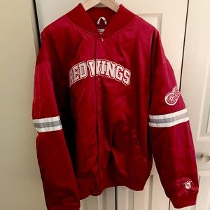 Red Wings Mitchell & Ness Heavyweight Satin Jacket